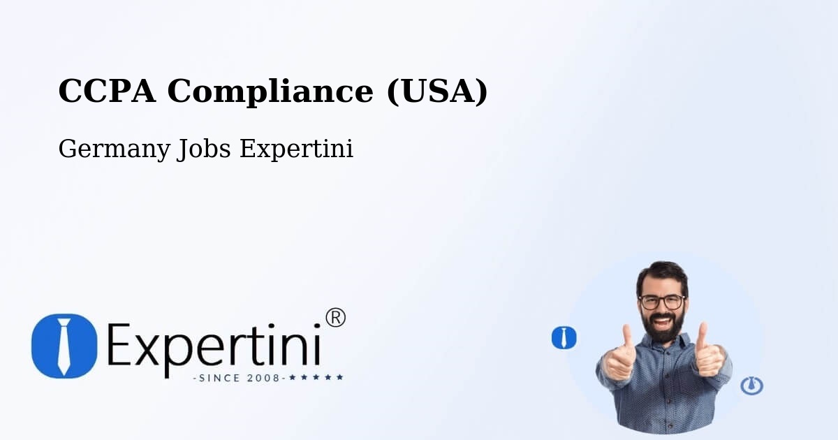 CCPA Privacy Rights & Compliance Notice – Morbach - Germany Jobs Expertini