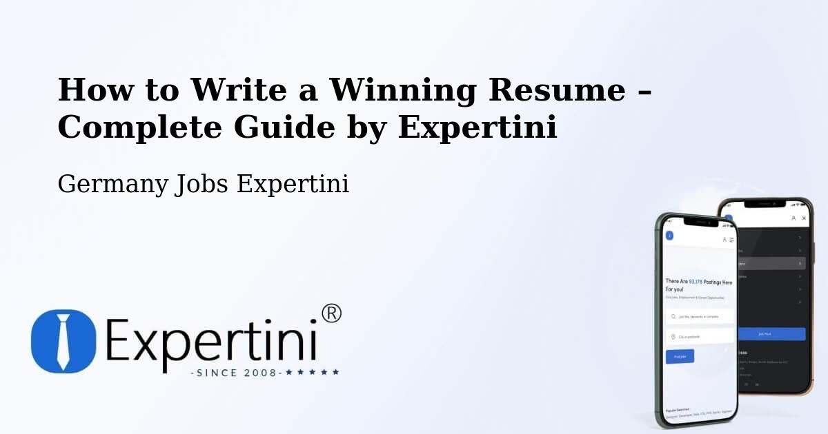 Resume Writing Guide for Job Seekers – Morbach - Morbach, Germany Jobs Expertini