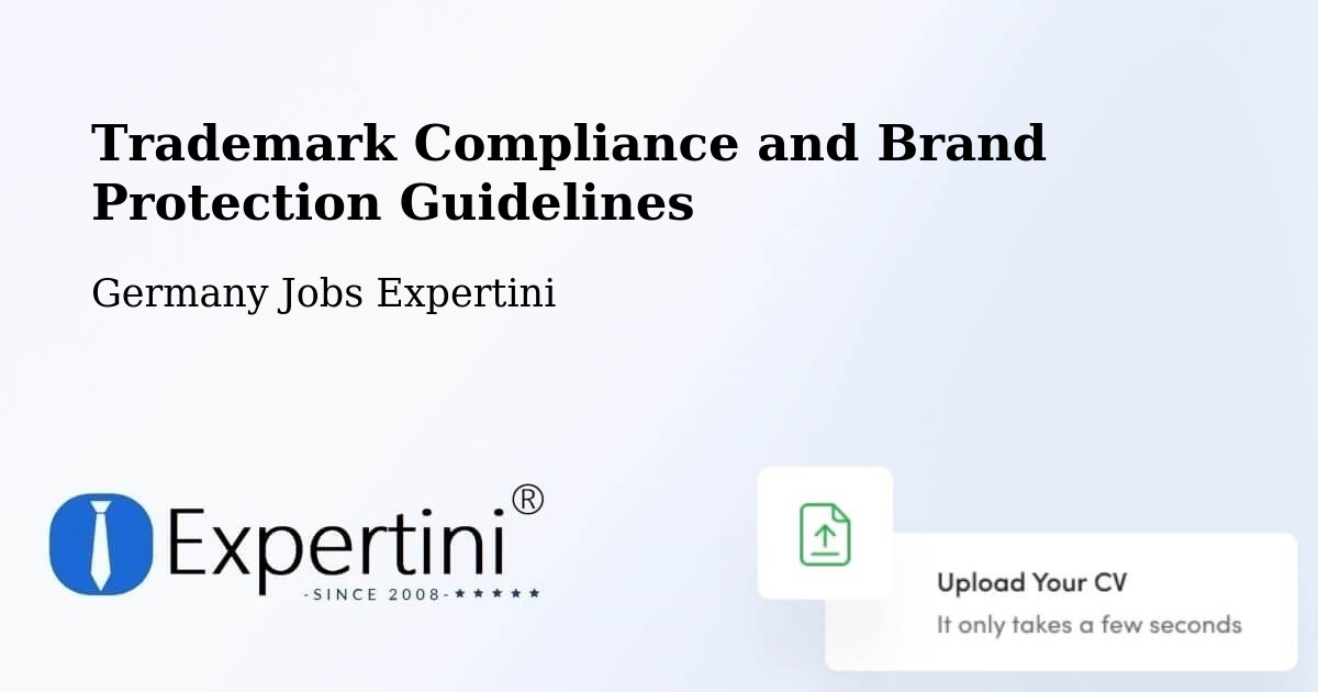 Trademark & Brand Protection Guidelines – Morbach - Germany Jobs Expertini